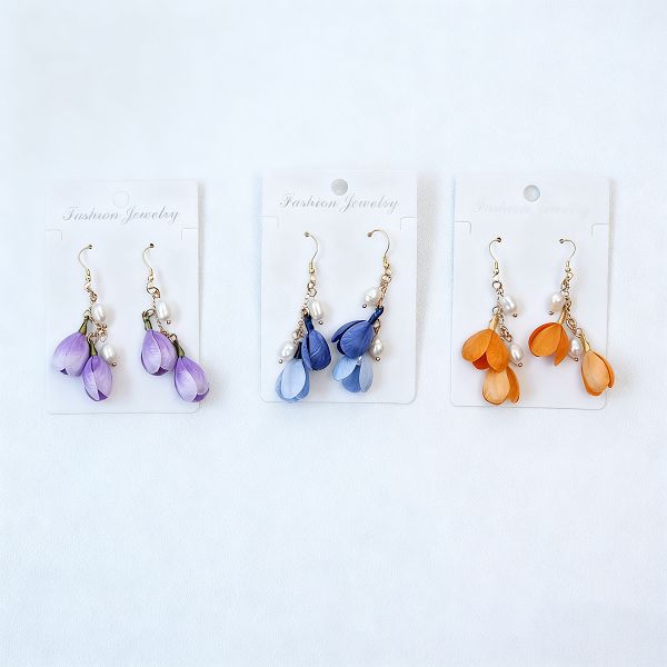 HandmadeRonghua—Colorful stamen earrings