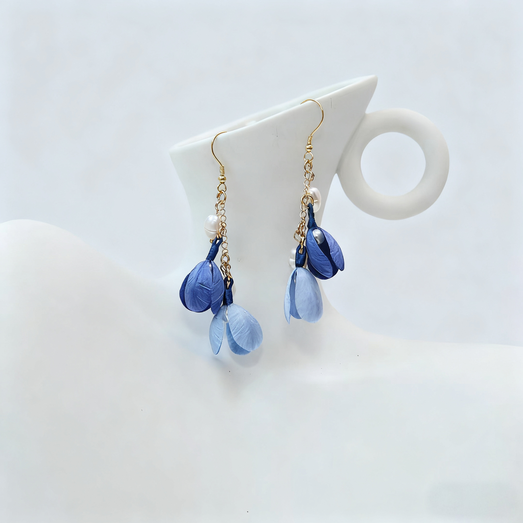 HandmadeRonghua—Colorful stamen earrings