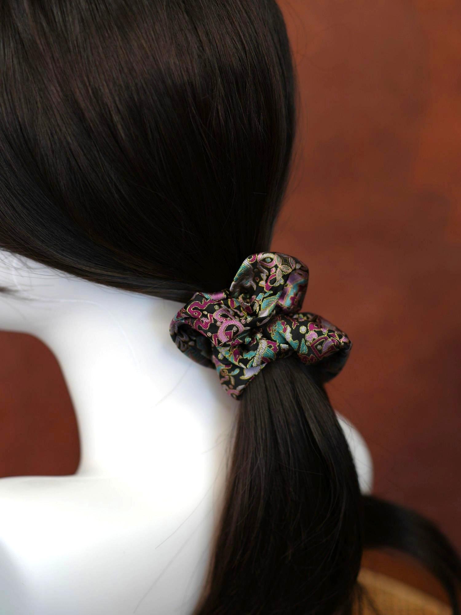 Handwoven Song Brocade—Hair Ties