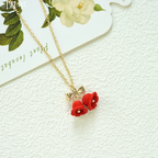 Handmade Micro-Crochet—Christmas Limited Bell Necklace