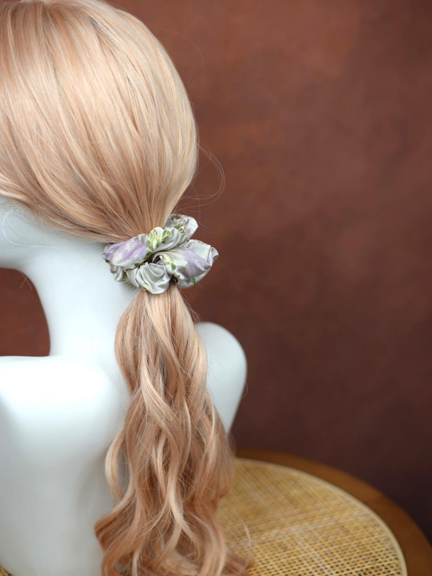 Handwoven Song Brocade—Hair Ties