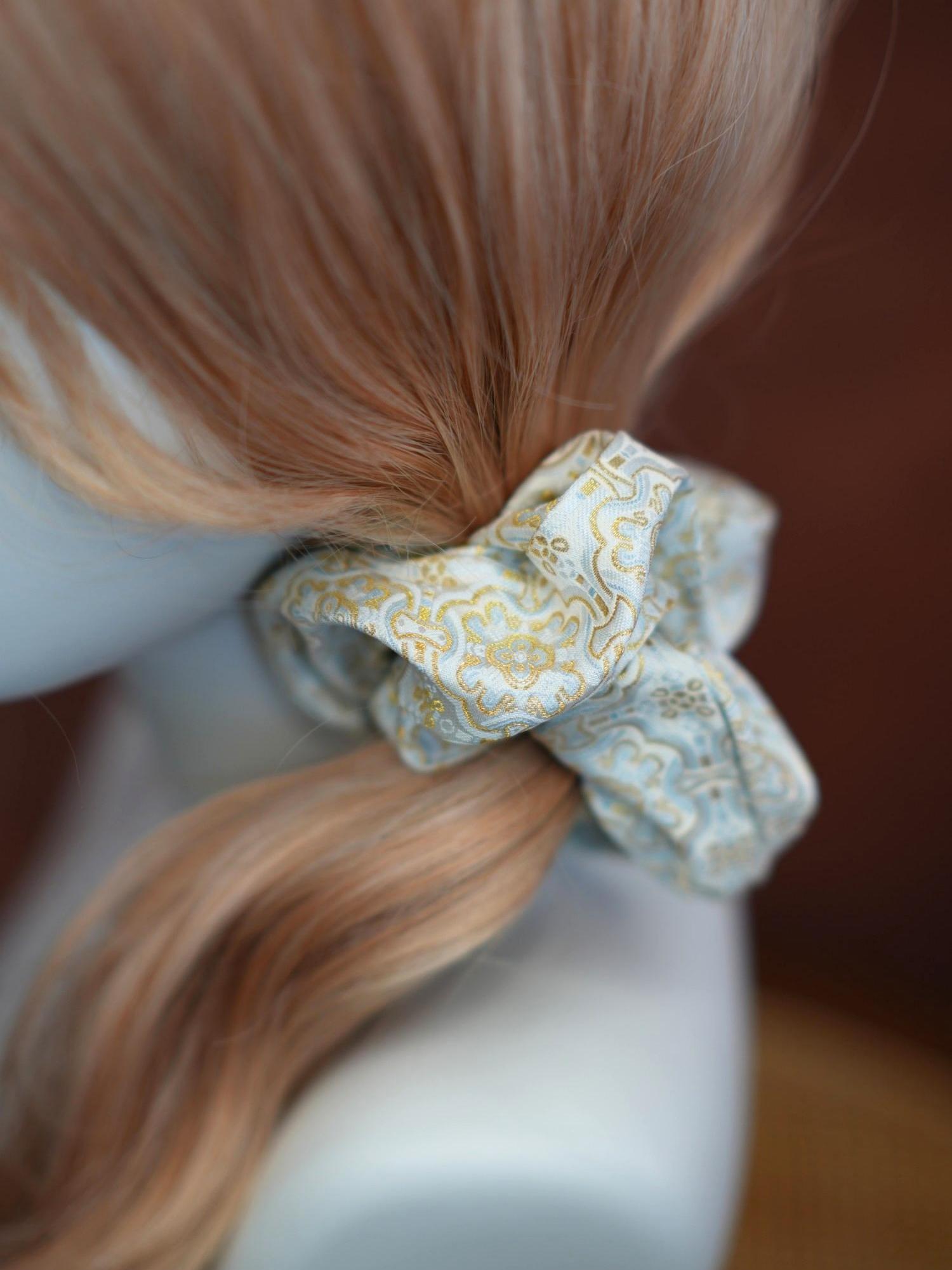 Handwoven Song Brocade—Mastercrafted Hair Ties