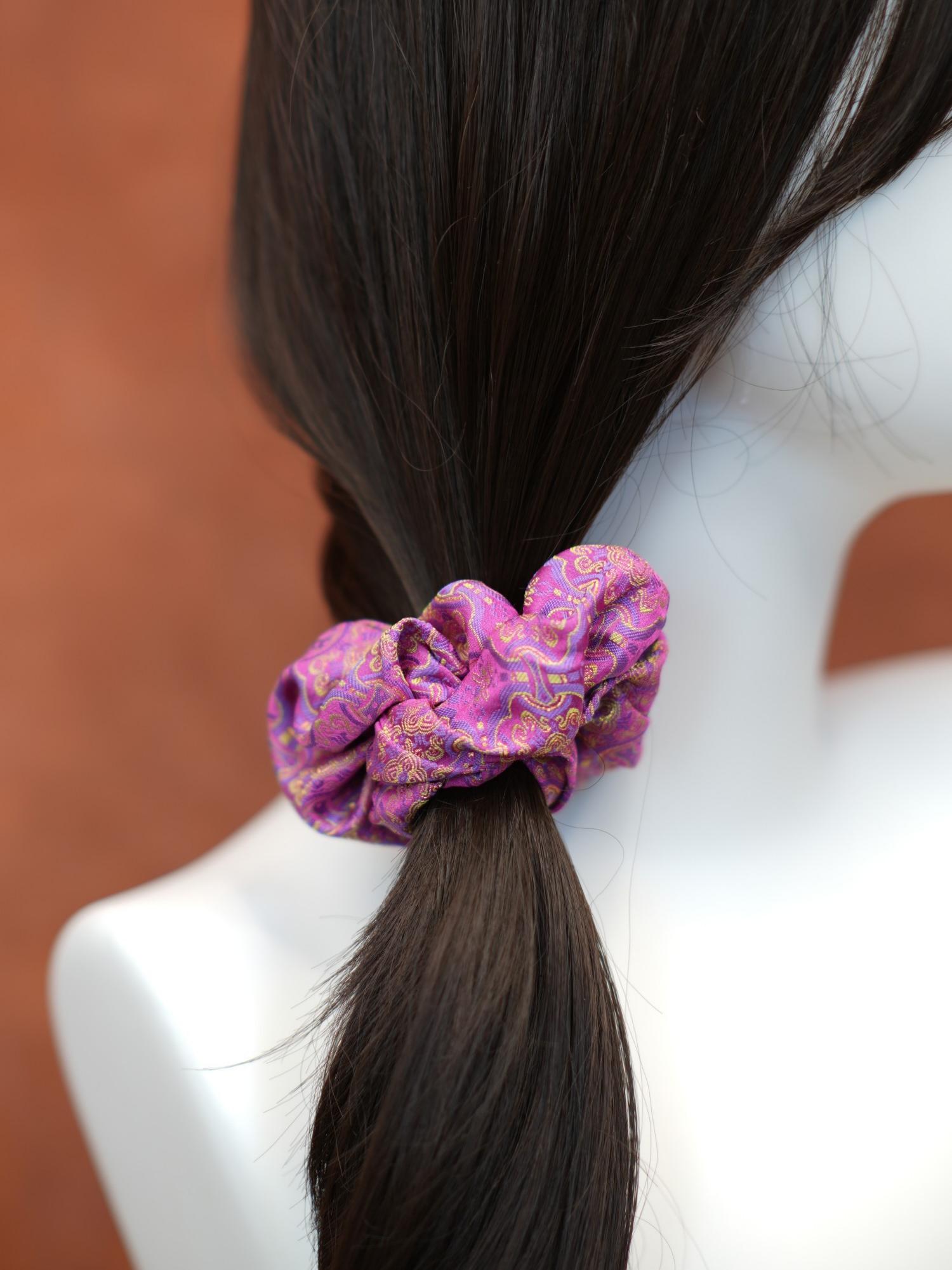 Handwoven Song Brocade—Mastercrafted Hair Ties
