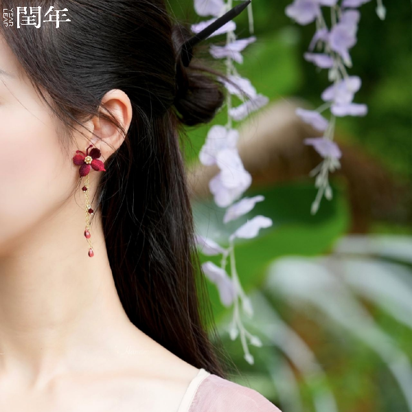 Handmade Micro-Crochet—Butterfly Earrings