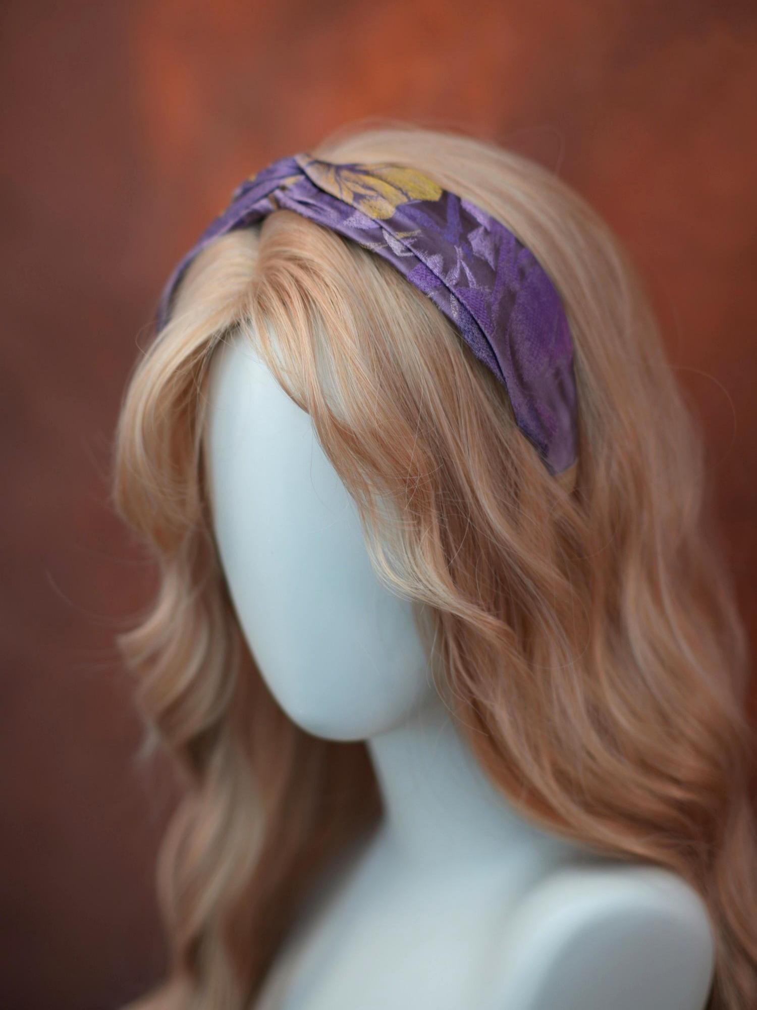 Handwoven Song Brocade—Double-Layered Hair Hoops