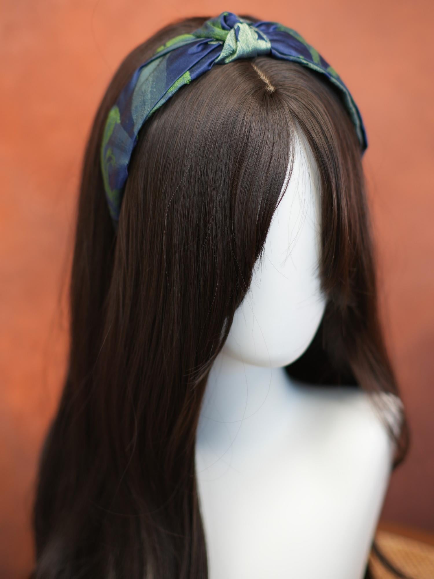 Handwoven Song Brocade—Double-Layered Hair Hoops