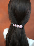 Handwoven Song Brocade—Twist Hair Clips