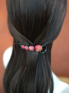 Handwoven Song Brocade—Twist Hair Clips