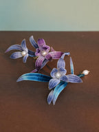 HandmadeRonghua—Elegant Orchid Brooch