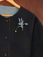 HandmadeRonghua—Elegant Orchid Brooch