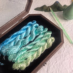 Ronghua making tools—400m Untwisted Unsplit Mulberry Silk Thread (azure sky)