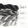 Ronghua making tools—400m Untwisted Unsplit Mulberry Silk Thread  (ash gray)