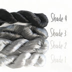 Ronghua making tools—400m Untwisted Unsplit Mulberry Silk Thread  (ash gray)