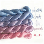 Ronghua making tools—400m Untwisted Unsplit Mulberry Silk Thread  ( colorful clouds-like garments)