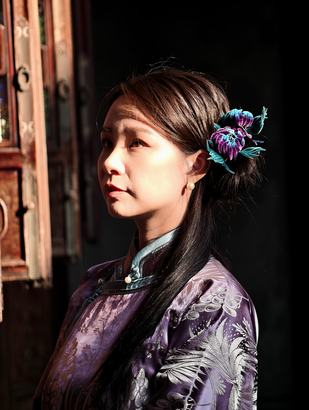 Handmade Ronghua—Purple Chrysanthemum