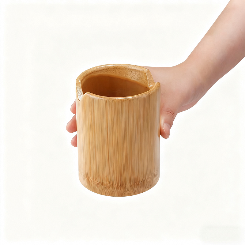 Ronghua making tools—V-shaped Curved Bamboo Tube Jar