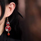 HandmadeRonghua—gourd earrings