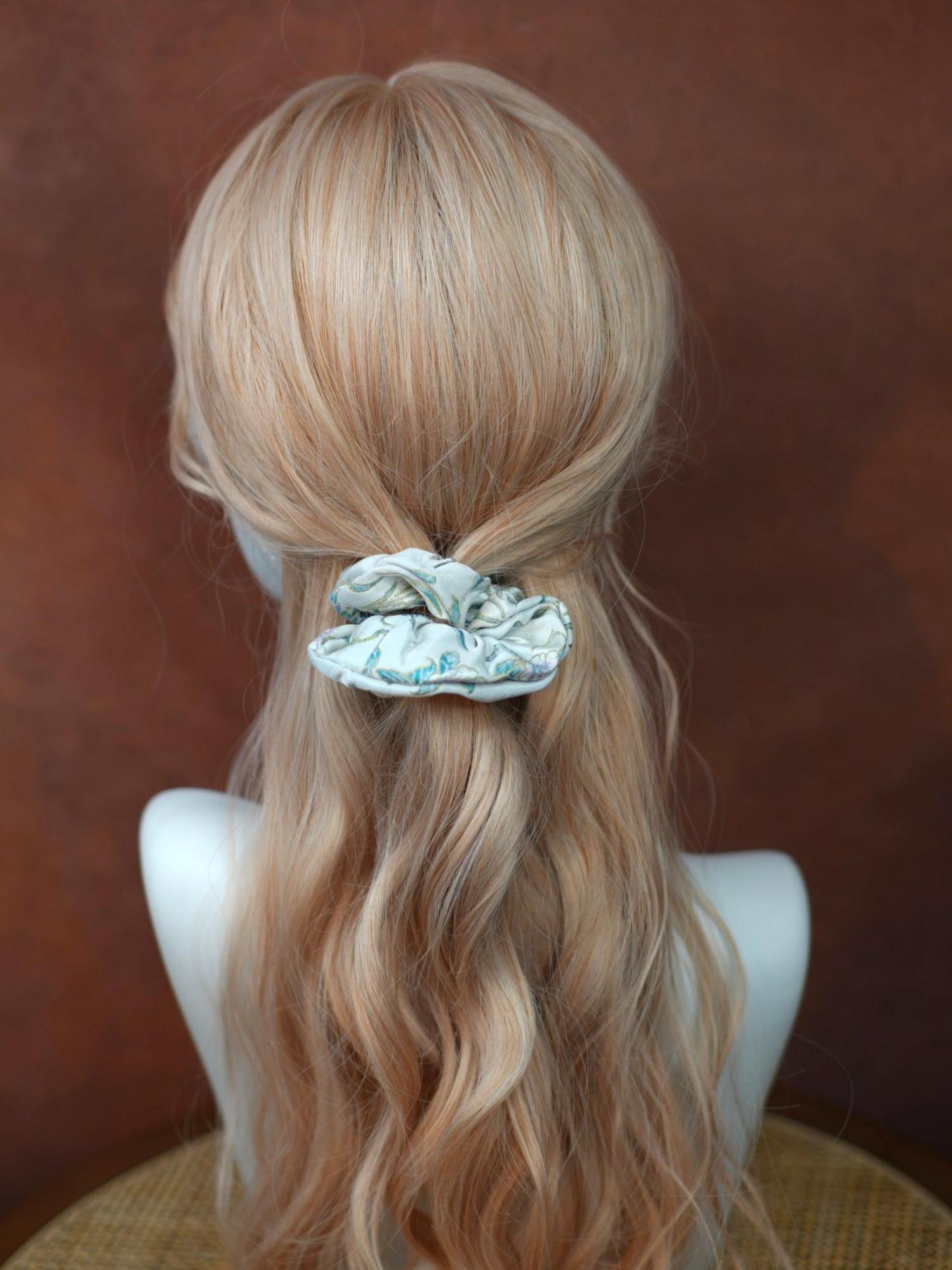 Handwoven Song Brocade—Hair Ties