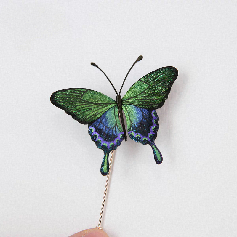 HandmadeRonghua—Green Butterfly