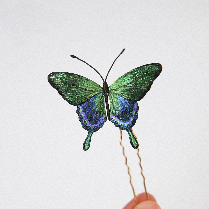 HandmadeRonghua—Green Butterfly