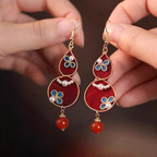 HandmadeRonghua—gourd earrings