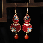 HandmadeRonghua—gourd earrings
