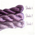 Ronghua making tools—400m Untwisted Unsplit Mulberry Silk Thread (Dark Violet-Blue)